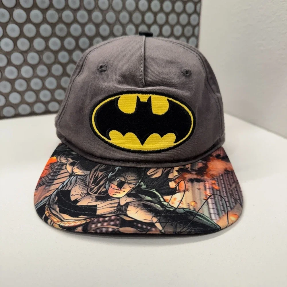 Batman Baseball Hat Cap Youth Boys Graphic Snapback DC Comic One Size Fits Most